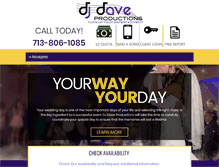 Tablet Screenshot of djdaveproductions.com